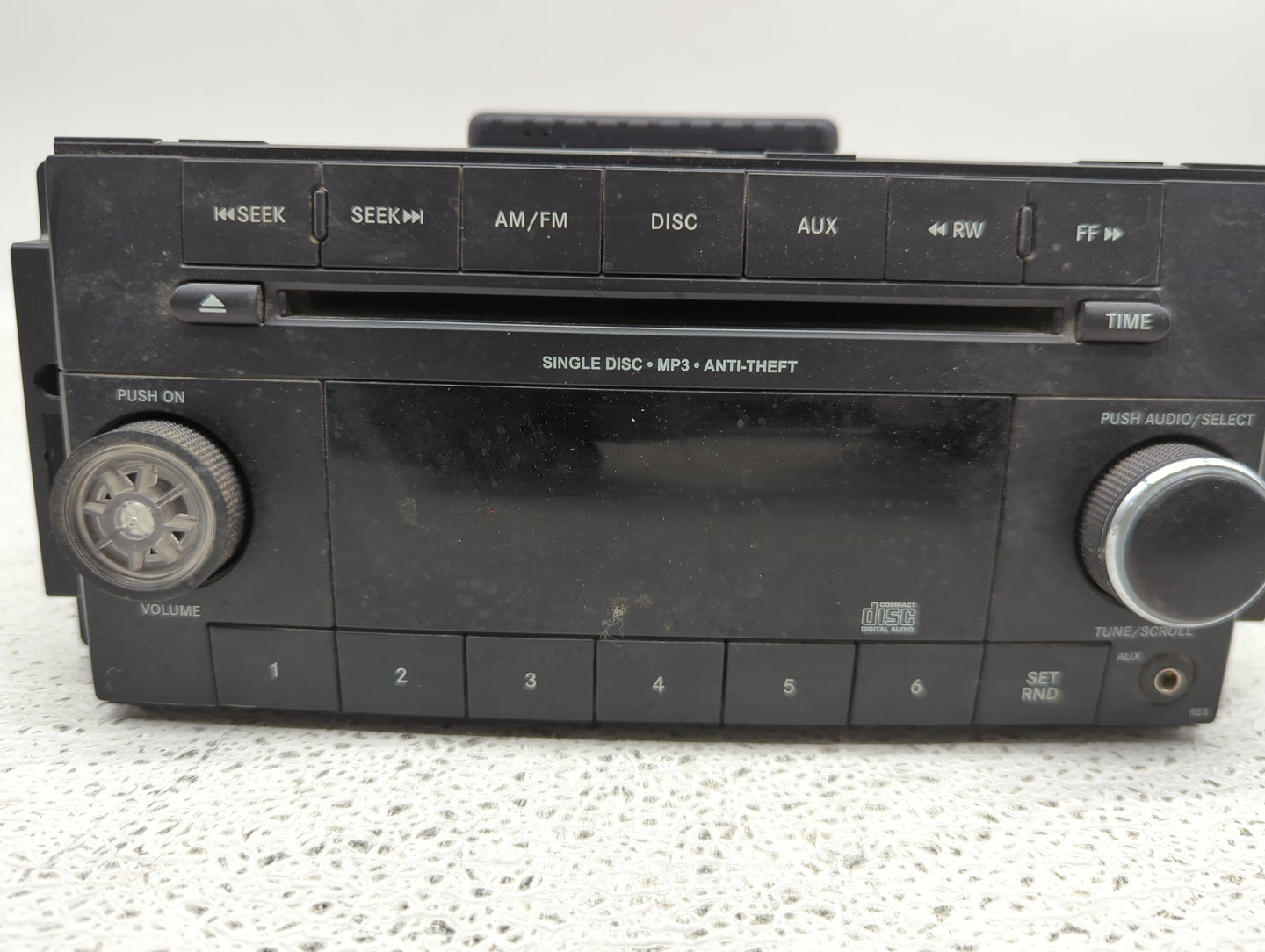 2012-2017 Jeep Patriot Radio AM FM Cd Player Receiver Replacement P/N:P05091195AC Fits Fits 2012 2013 2014 2015 2016 2017 OE