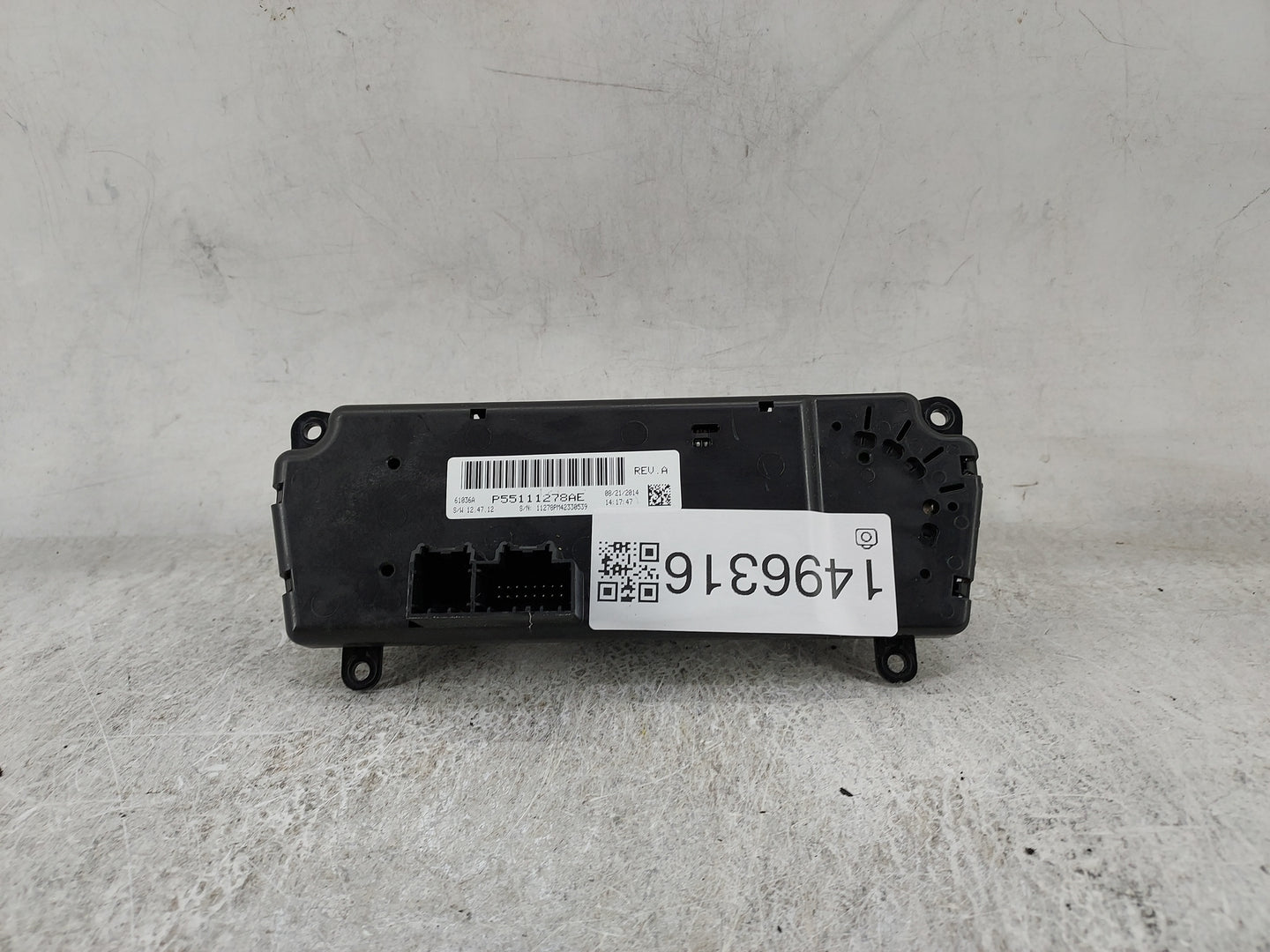 2011-2017 Jeep Patriot Climate Control Module Temperature AC/Heater Replacement P/N:P55111278AE Fits OEM Used Auto Parts - O