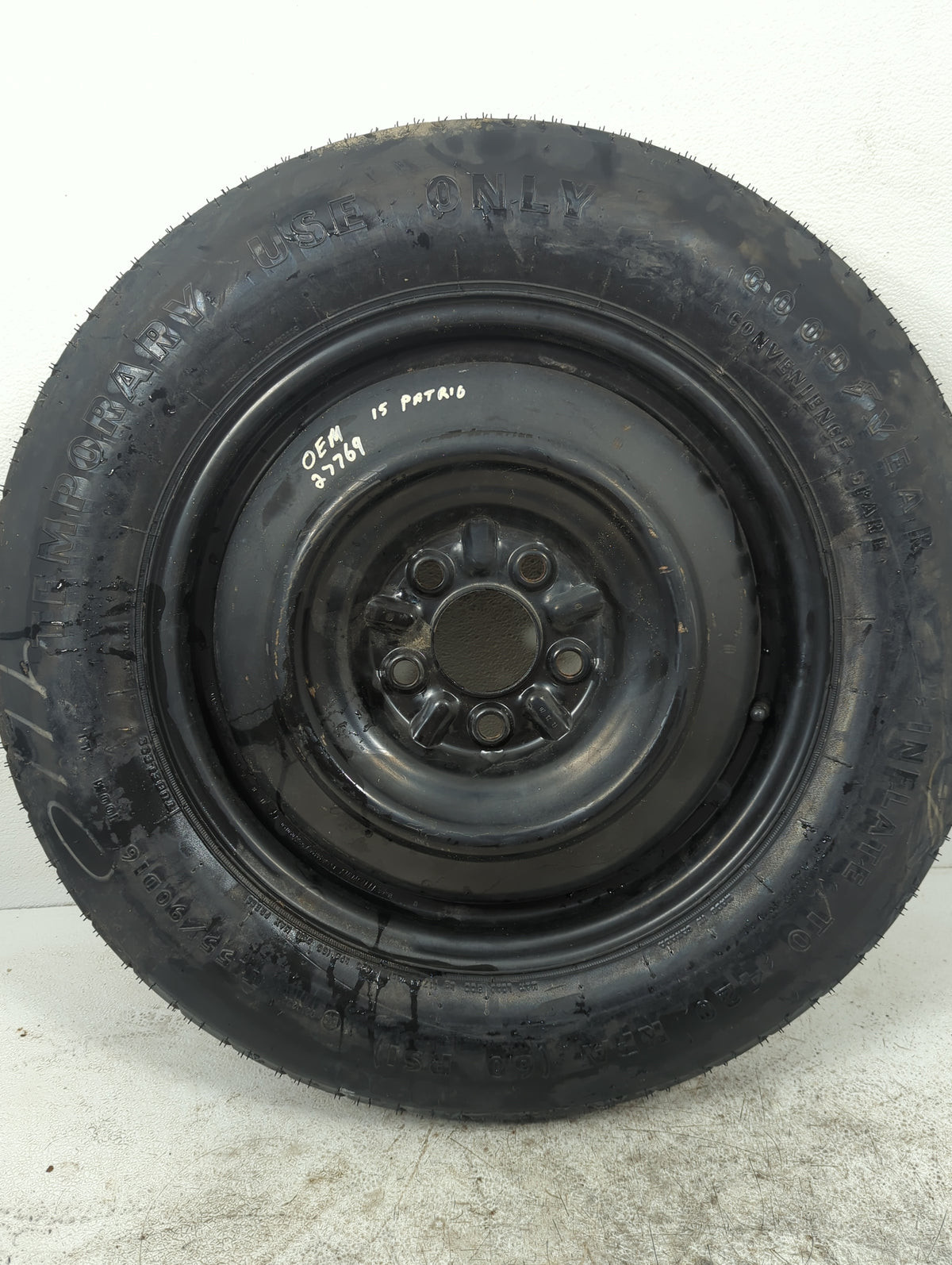 2007-2017 Jeep Patriot Spare Donut Tire Wheel Rim Oem 5037177 - Oemusedautoparts1.com