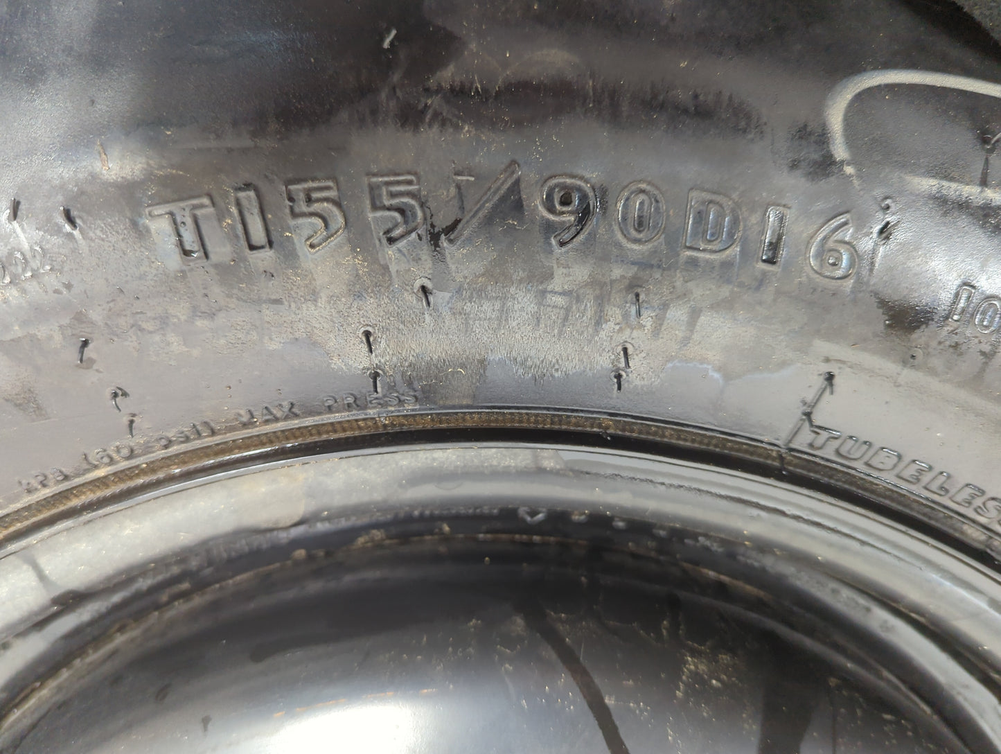 2007-2017 Jeep Patriot Spare Donut Tire Wheel Rim Oem 5037177 - Oemusedautoparts1.com