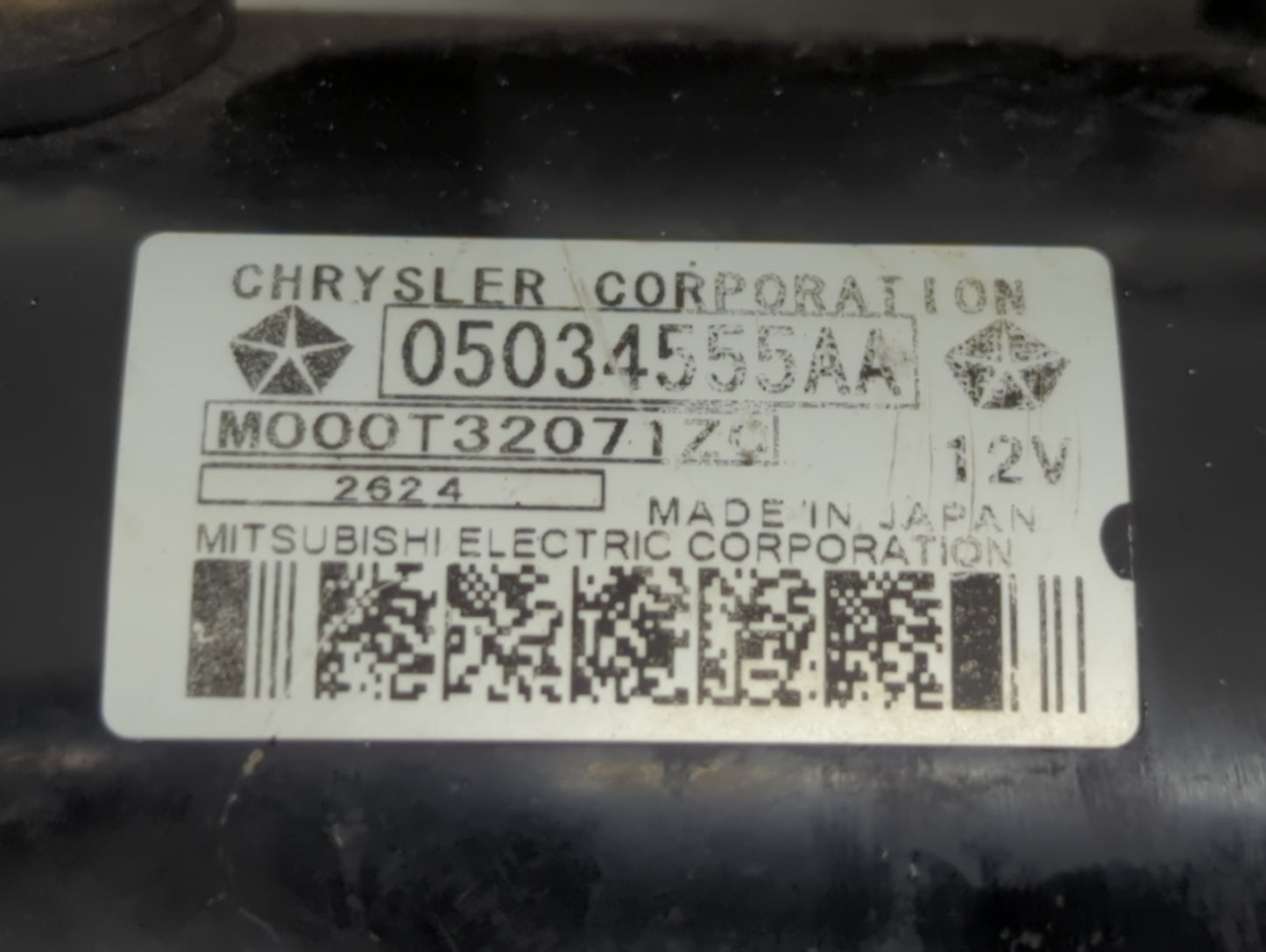 2007-2017 Jeep Patriot Car Starter Motor Solenoid OEM P/N:05034555AA Fits OEM Used Auto Parts - Oemusedautoparts1.com