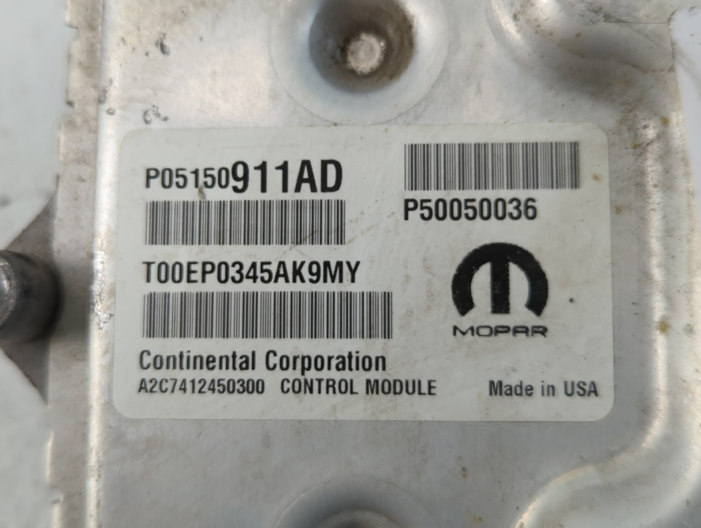 2015-2017 Jeep Renegade PCM Engine Control Computer ECU ECM PCU OEM P/N:P05150911AD Fits Fits 2015 2016 2017 OEM Used Auto P