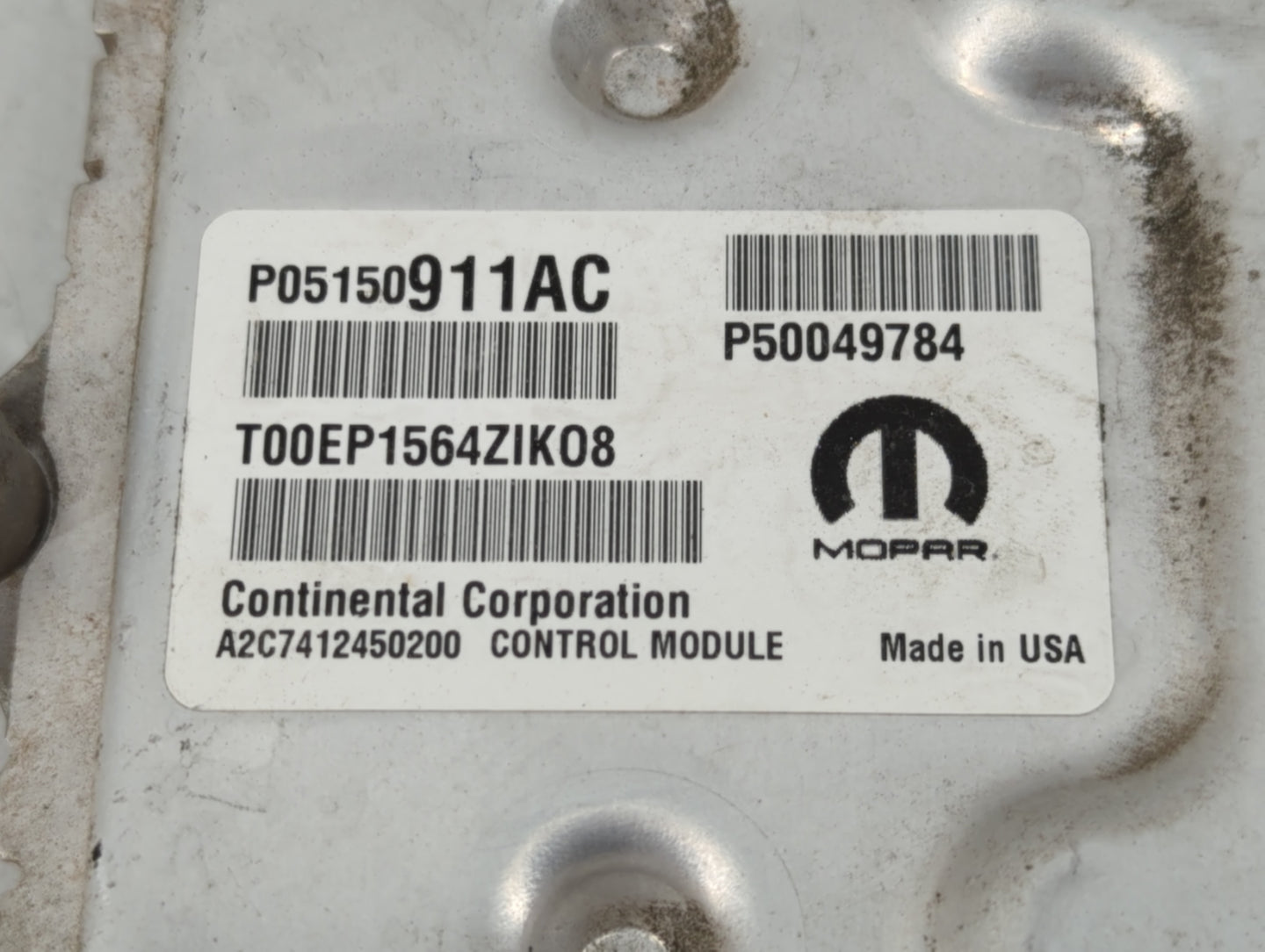 2015-2017 Jeep Renegade PCM Engine Control Computer ECU ECM PCU OEM P/N:P05150911AC Fits Fits 2015 2016 2017 OEM Used Auto P