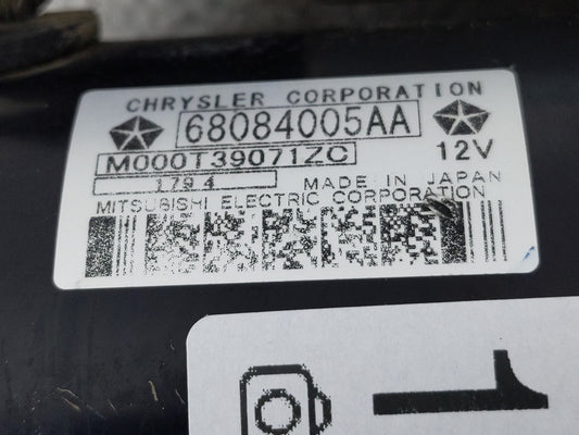 2015-2021 Jeep Renegade Car Starter Motor Solenoid OEM P/N:68084005AA Fits Fits 2014 2015 2016 2017 2018 2019 2020 2021 2022 OEM Used Auto Parts