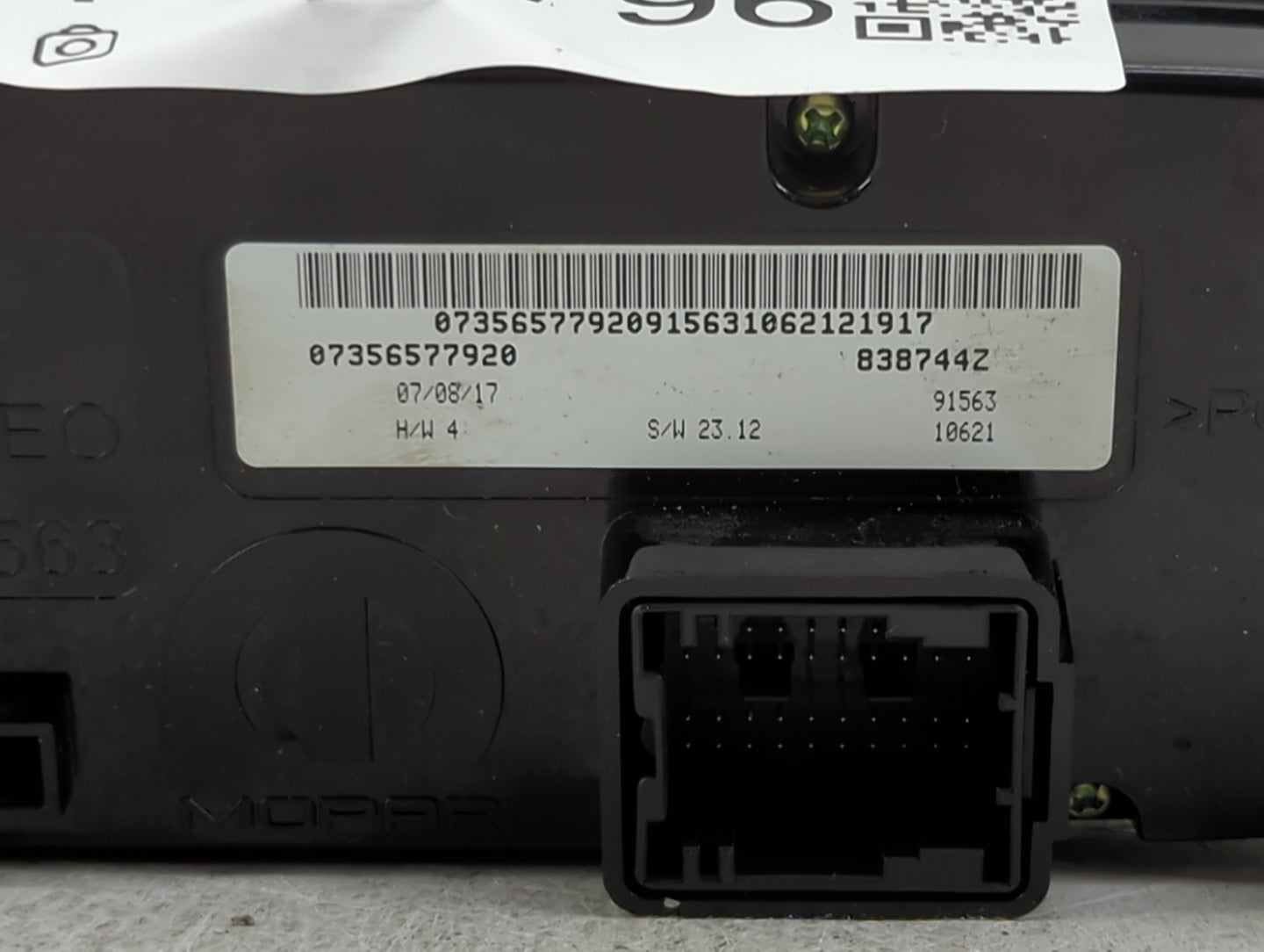 2015-2016 Jeep Renegade Climate Control Module Temperature AC/Heater Replacement P/N:07356577920 838744Z Fits Fits 2015 2016