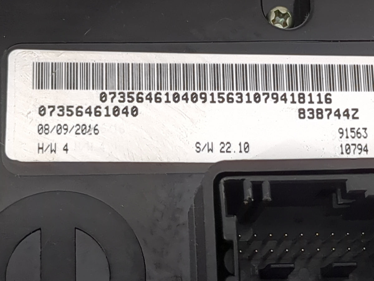 2015-2016 Jeep Renegade Climate Control Module Temperature AC/Heater Replacement P/N:07356461040 838744Z Fits Fits 2015 2016