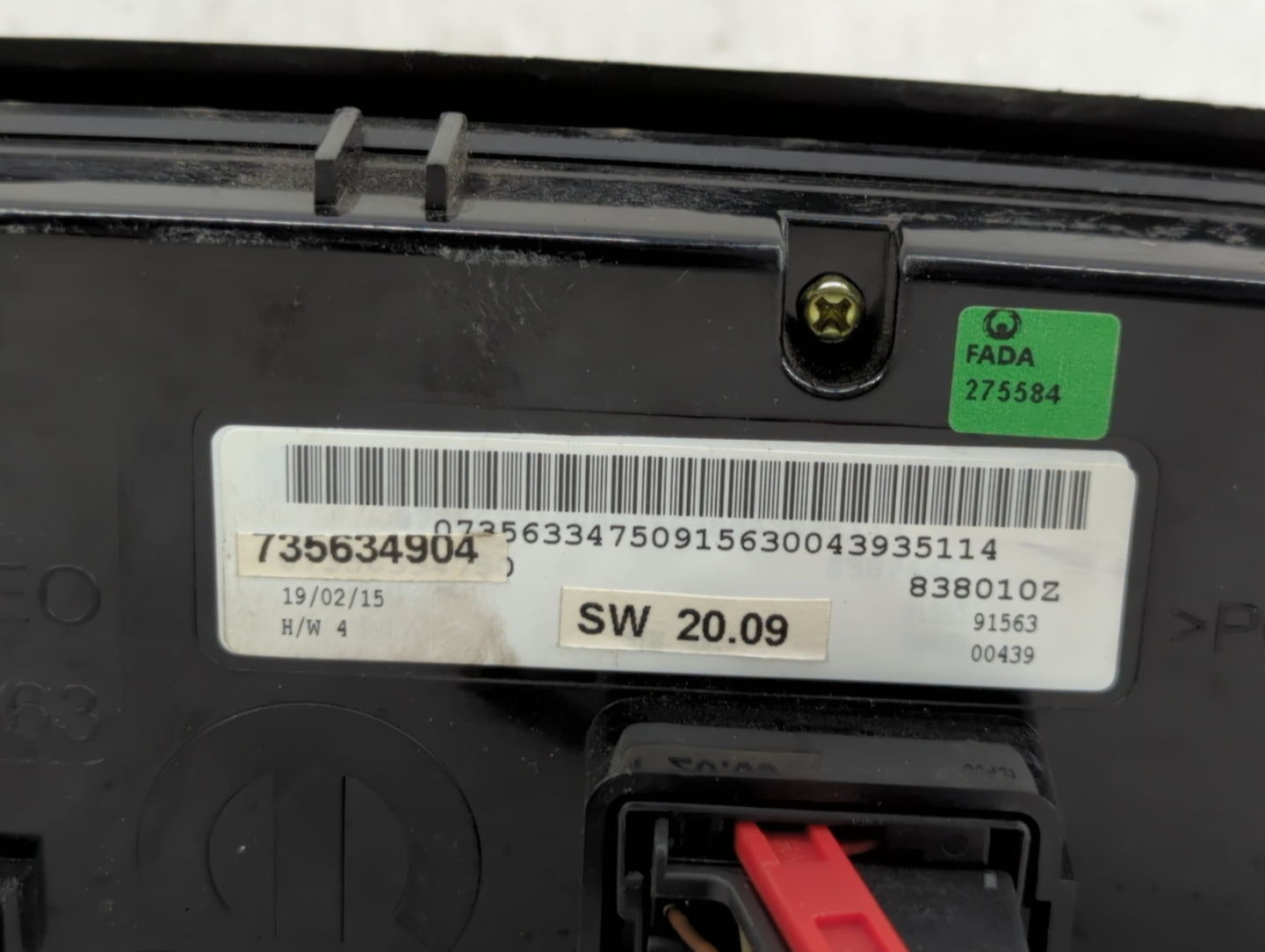 2015-2016 Jeep Renegade Climate Control Module Temperature AC/Heater Replacement P/N:735634904 735637717 Fits Fits 2015 2016