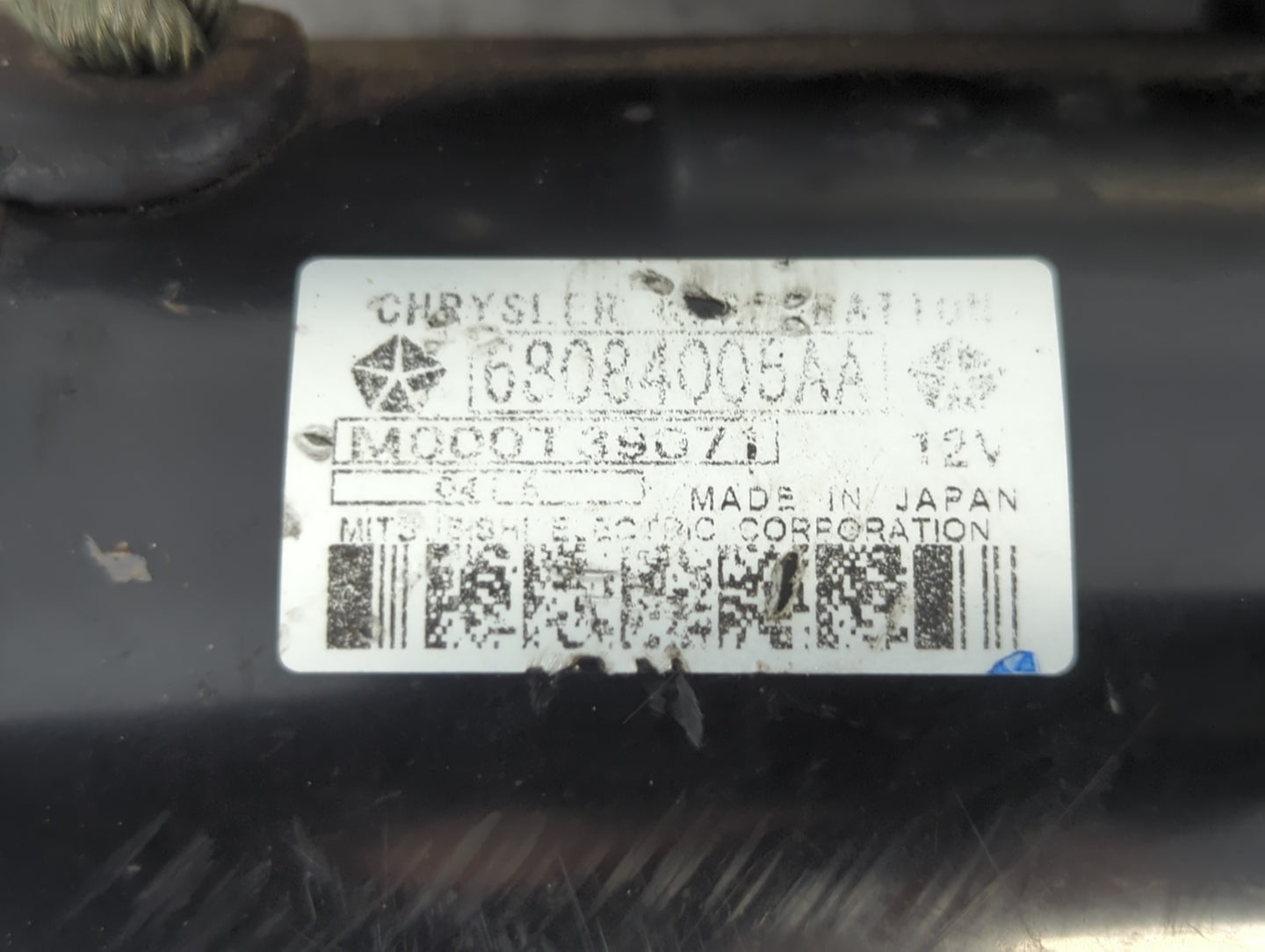 2015-2021 Jeep Renegade Car Starter Motor Solenoid OEM P/N:M000T39071 68084005AA Fits OEM Used Auto Parts - Oemusedautoparts