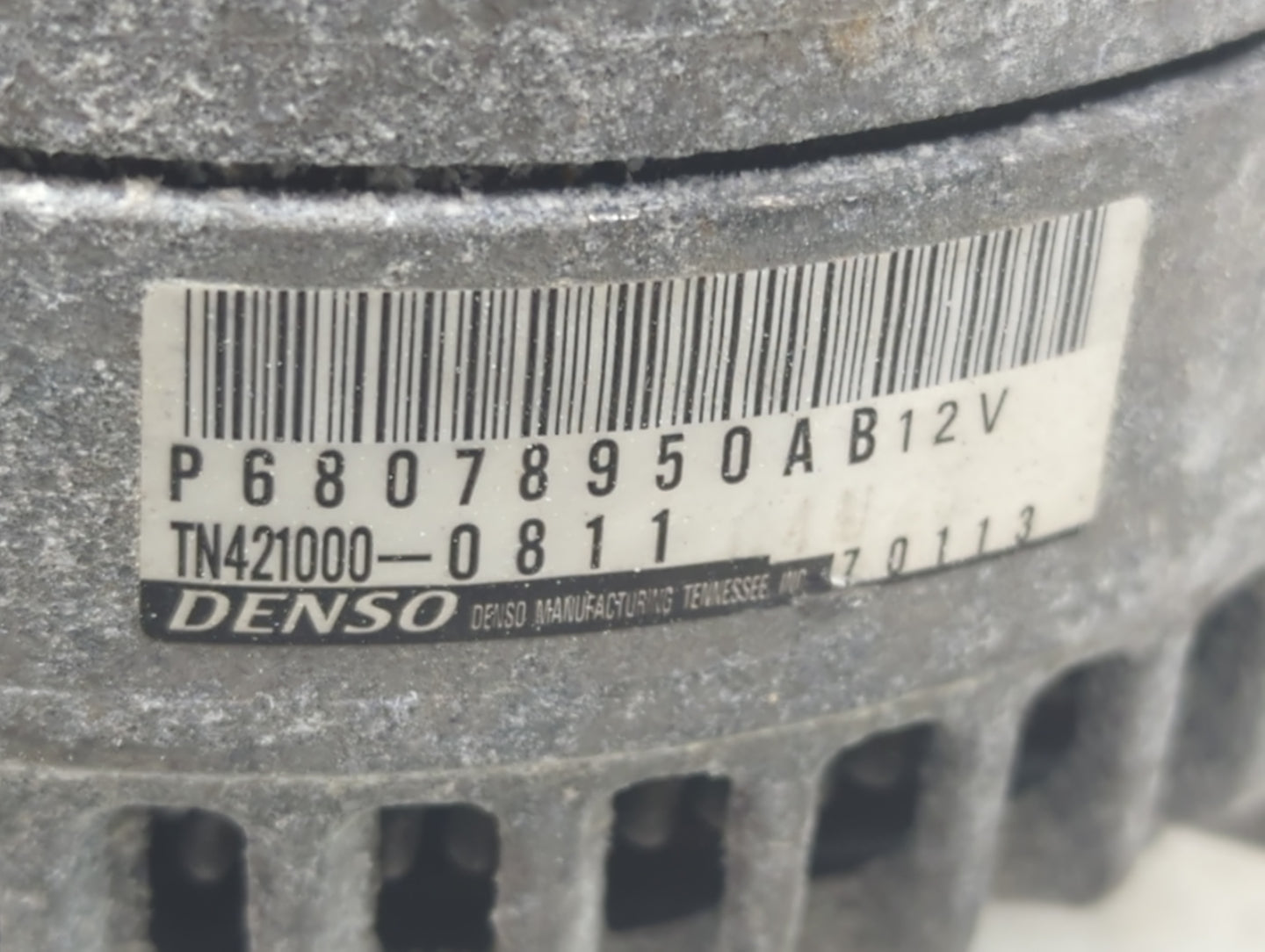 2012-2018 Jeep Wrangler Alternator Replacement Generator Charging Assembly Engine OEM P/N:TN421000-0811 P68078950AB Fits OEM