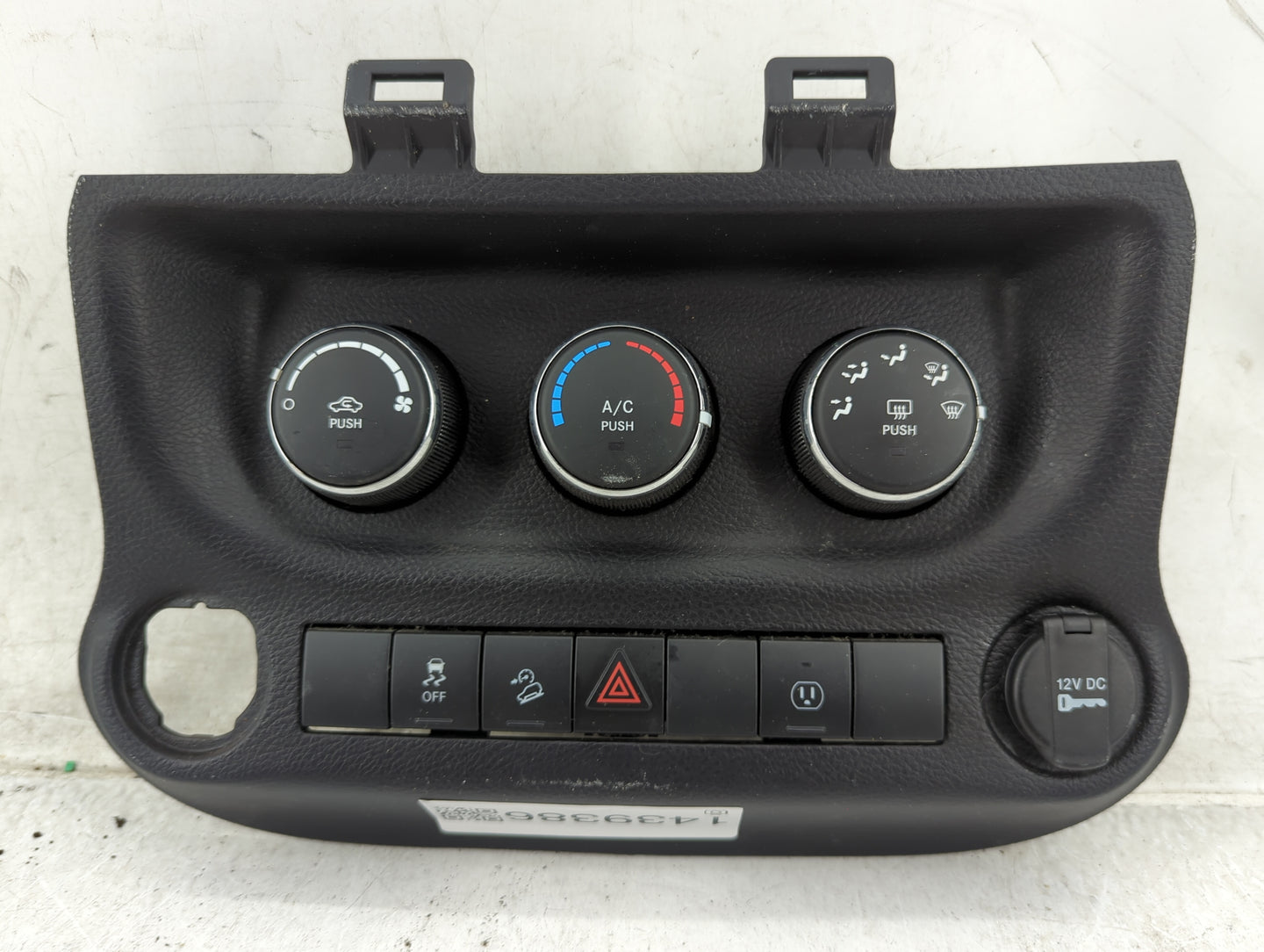 2014-2018 Jeep Wrangler Climate Control Module Temperature AC/Heater Replacement P/N:P56054276AA Fits OEM Used Auto Parts - 