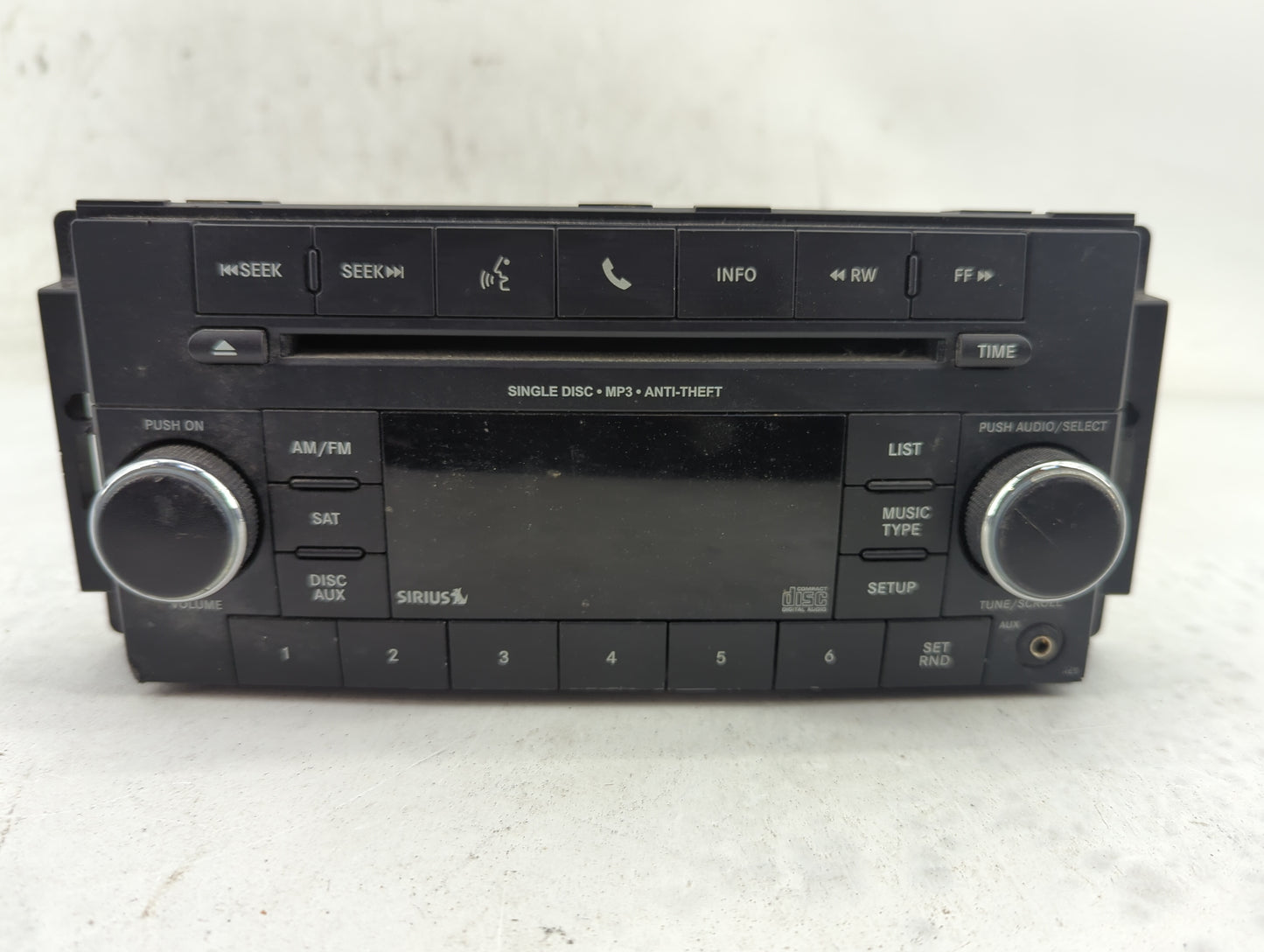 2015-2017 Jeep Wrangler Radio AM FM Cd Player Receiver Replacement P/N:P68252825AC SPNP68252825AC, FHS4KJ Fits Fits 2015 201