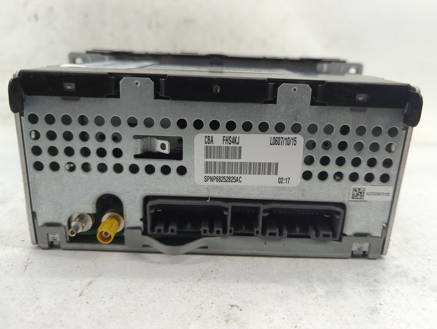 2015-2017 Jeep Wrangler Radio AM FM Cd Player Receiver Replacement P/N:P68252825AC SPNP68252825AC, FHS4KJ Fits Fits 2015 201