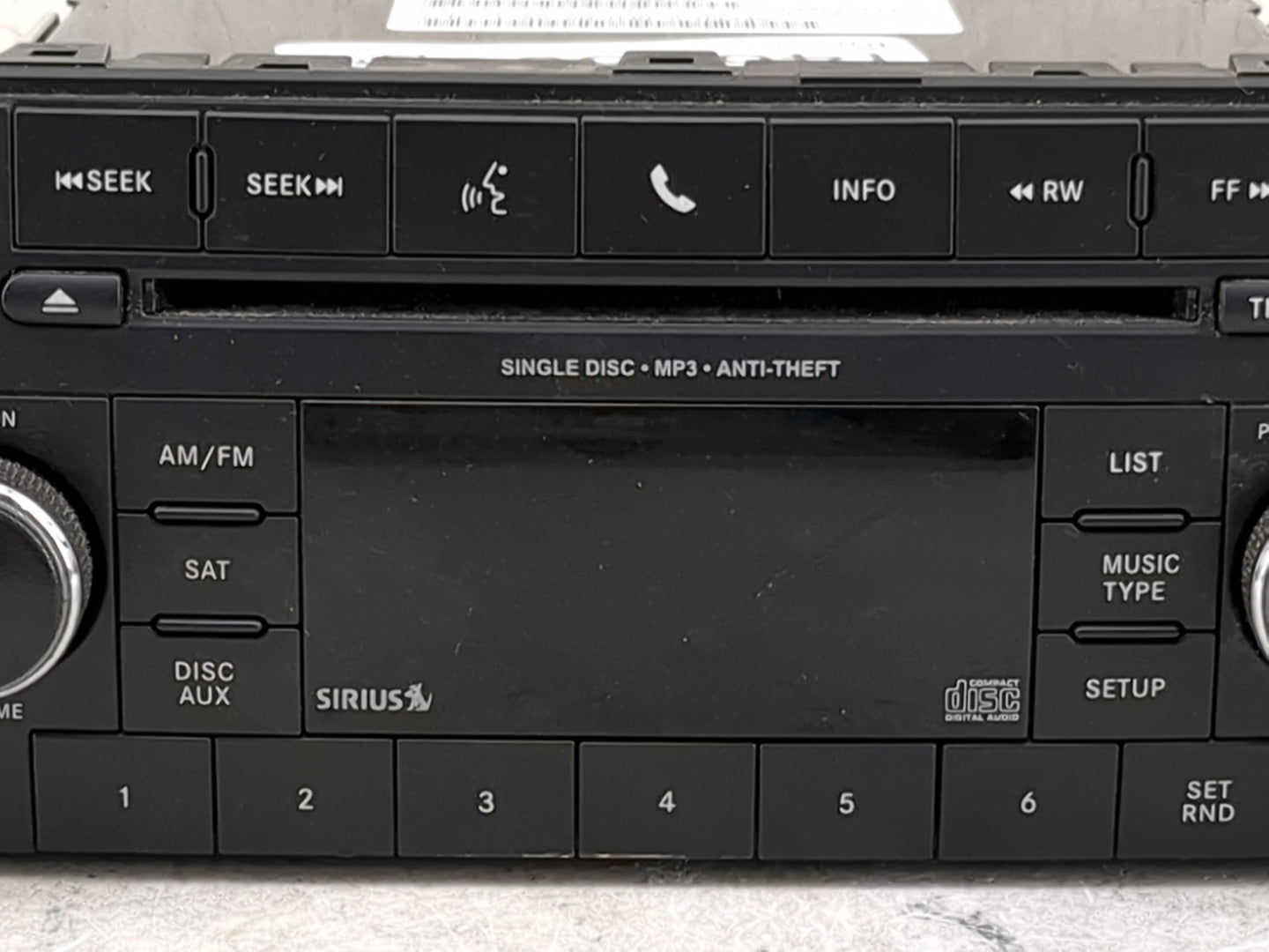 2015-2017 Jeep Wrangler Radio AM FM Cd Player Receiver Replacement P/N:P68252825AA 68252825AA Fits Fits 2015 2016 2017 OEM U
