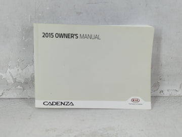 2015 Kia Cadenza Owners Manual Book Guide P/N:F3RO-EU47D OEM Used Auto Parts - Oemusedautoparts1.com