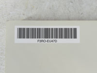 2015 Kia Cadenza Owners Manual Book Guide P/N:F3RO-EU47D OEM Used Auto Parts - Oemusedautoparts1.com