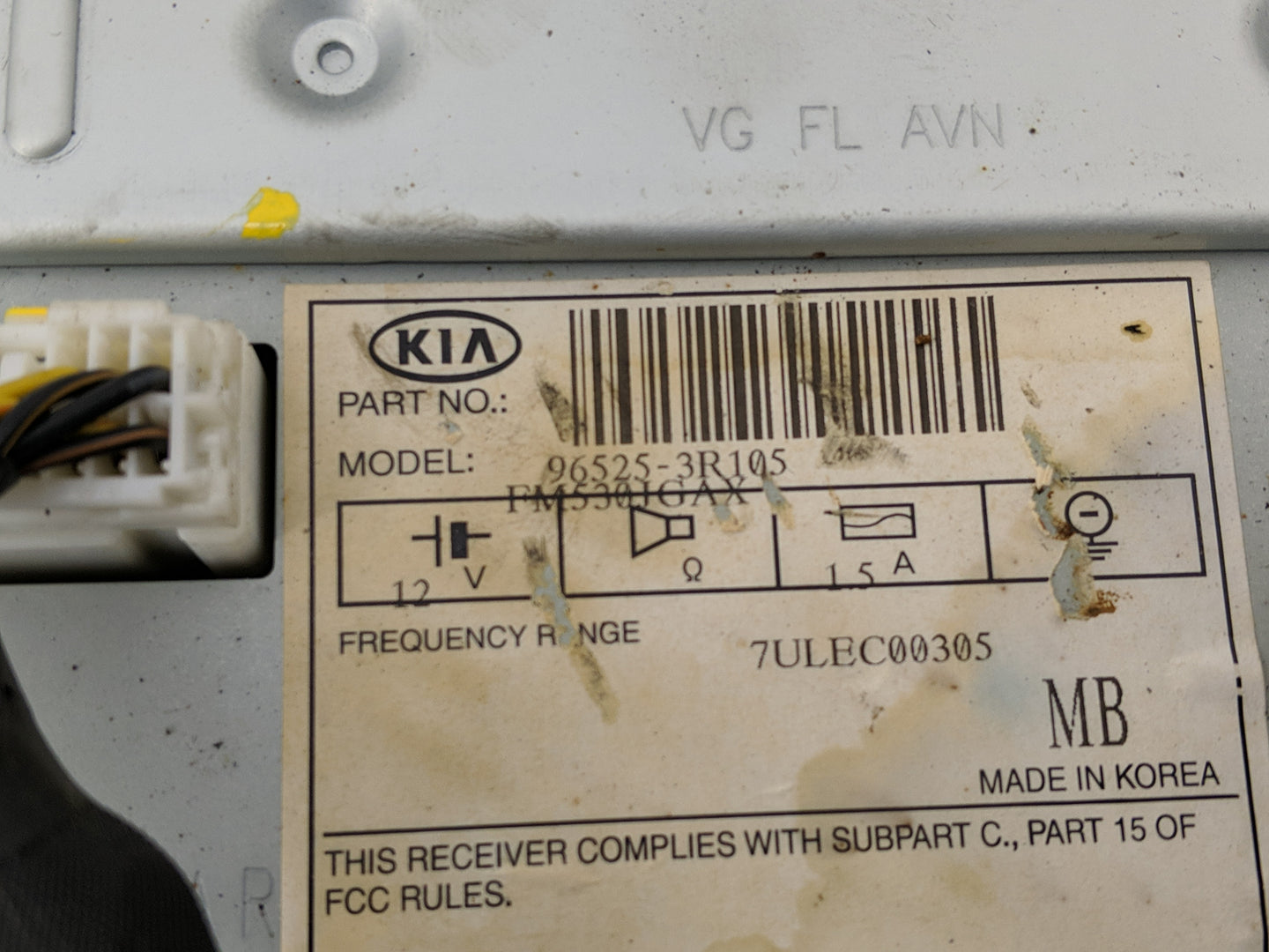 2014-2016 Kia Cadenza Information Display Screen - Oemusedautoparts1.com
