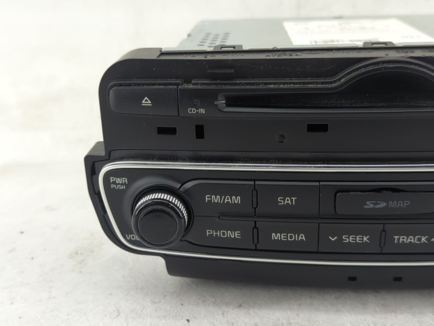 2014-2015 Kia Cadenza Radio AM FM Cd Player Receiver Replacement P/N:96560-3R106 Fits Fits 2014 2015 OEM Used Auto Parts - O
