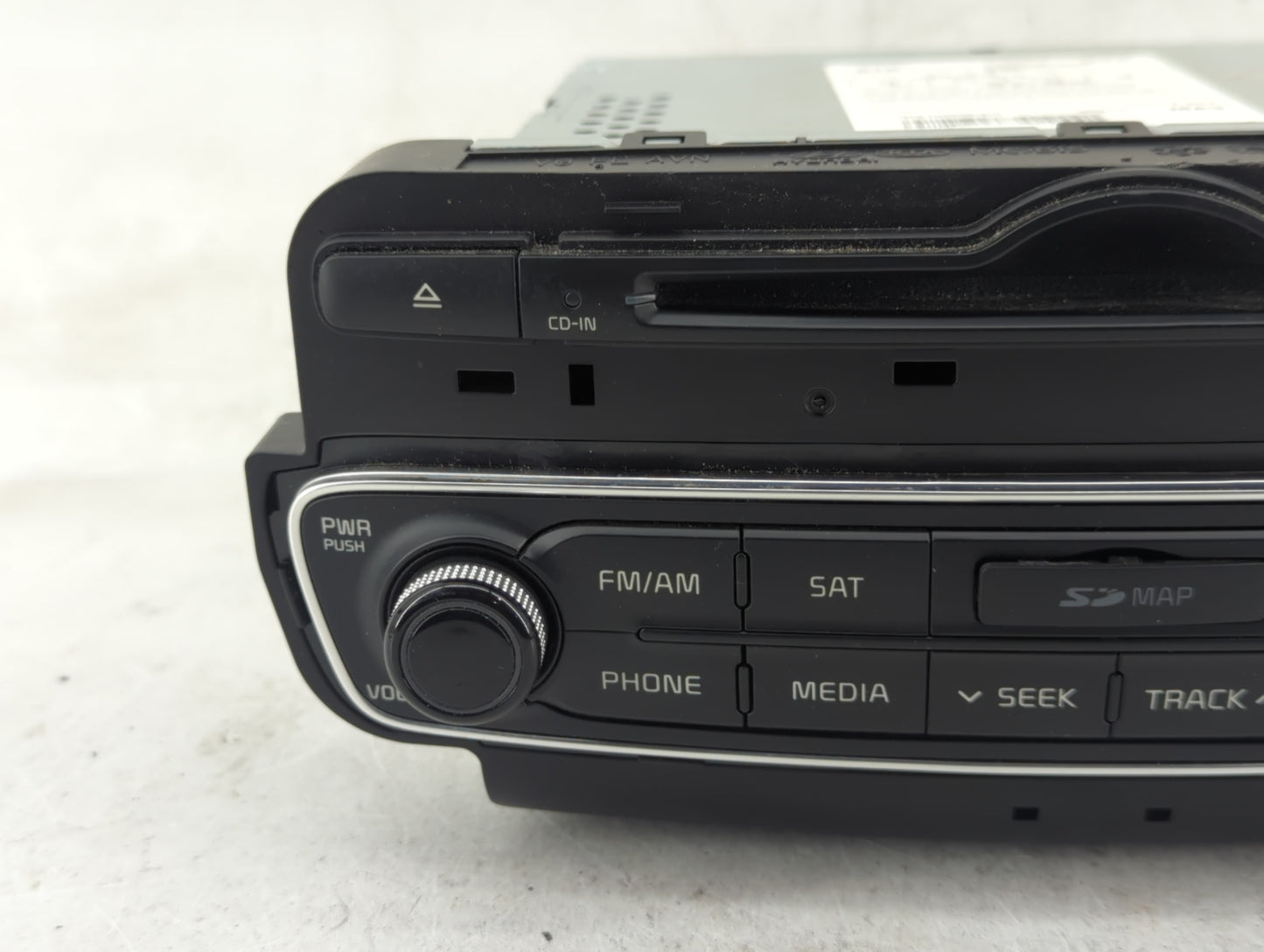 2014-2015 Kia Cadenza Radio AM FM Cd Player Receiver Replacement P/N:96560-3R106 Fits Fits 2014 2015 OEM Used Auto Parts - O