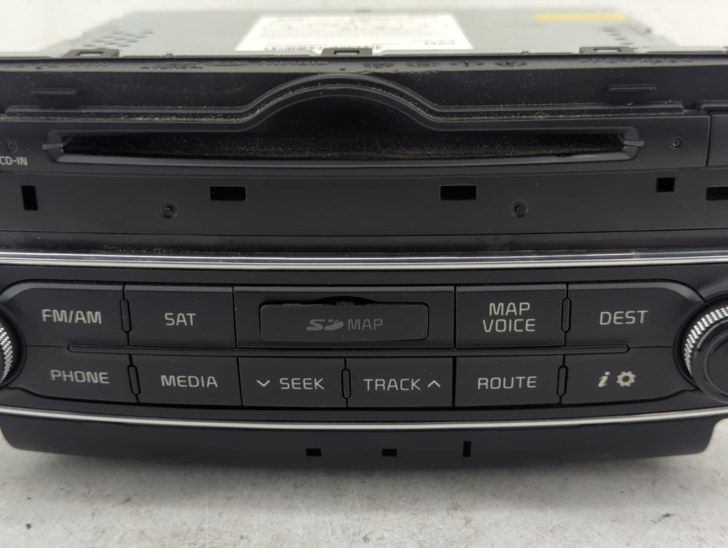 2014-2015 Kia Cadenza Radio AM FM Cd Player Receiver Replacement P/N:96560-3R106 Fits Fits 2014 2015 OEM Used Auto Parts - O