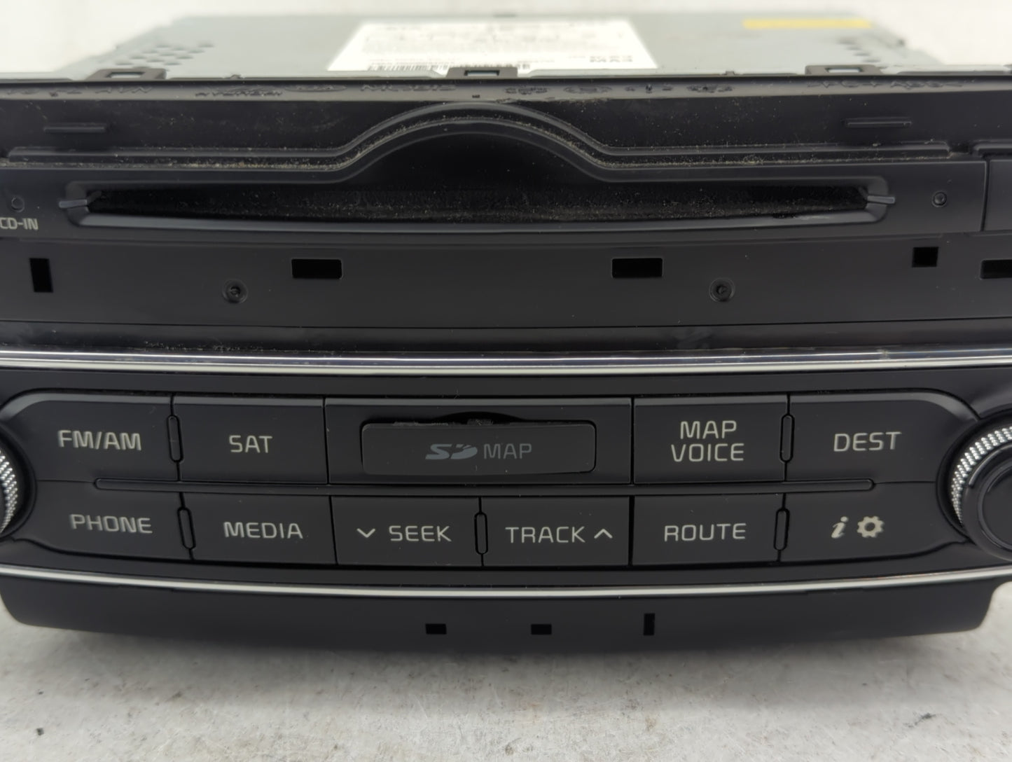2014-2015 Kia Cadenza Radio AM FM Cd Player Receiver Replacement P/N:96560-3R106 Fits Fits 2014 2015 OEM Used Auto Parts - O