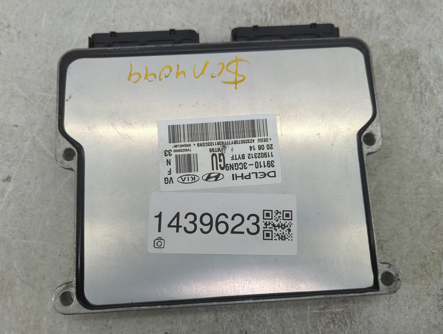 2014-2016 Kia Cadenza PCM Engine Control Computer ECU ECM PCU OEM P/N:39110-3CGN9 Fits Fits 2014 2015 2016 OEM Used Auto Par