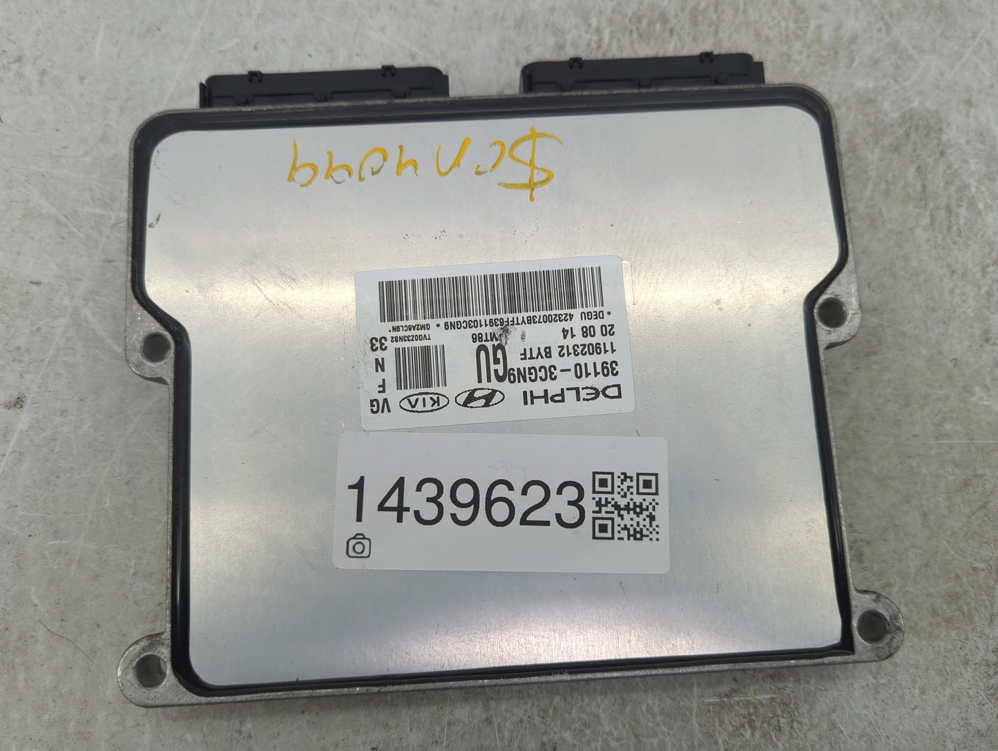2014-2016 Kia Cadenza PCM Engine Control Computer ECU ECM PCU OEM P/N:39110-3CGN9 Fits Fits 2014 2015 2016 OEM Used Auto Par