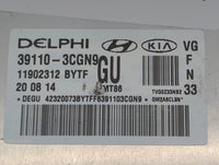 2014-2016 Kia Cadenza PCM Engine Control Computer ECU ECM PCU OEM P/N:39110-3CGN9 Fits Fits 2014 2015 2016 OEM Used Auto Par