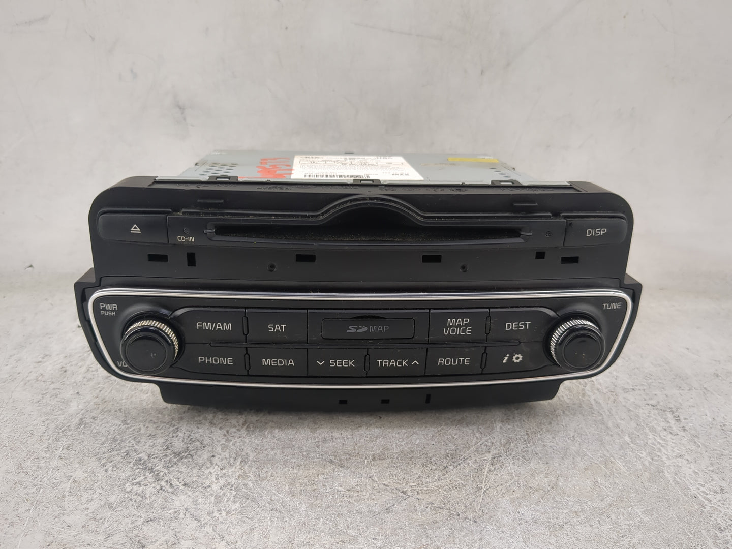 2014-2015 Kia Cadenza Radio AM FM Cd Player Receiver Replacement P/N:965603R116 96560-3R116 Fits Fits 2014 2015 OEM Used Aut