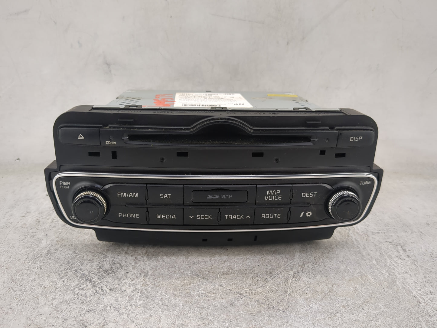 2014-2015 Kia Cadenza Radio AM FM Cd Player Receiver Replacement P/N:965603R116 96560-3R116 Fits Fits 2014 2015 OEM Used Aut