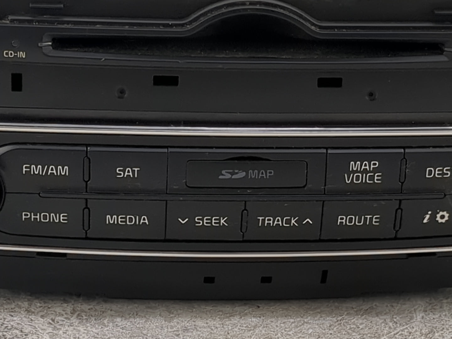 2014-2015 Kia Cadenza Radio AM FM Cd Player Receiver Replacement P/N:965603R116 96560-3R116 Fits Fits 2014 2015 OEM Used Aut
