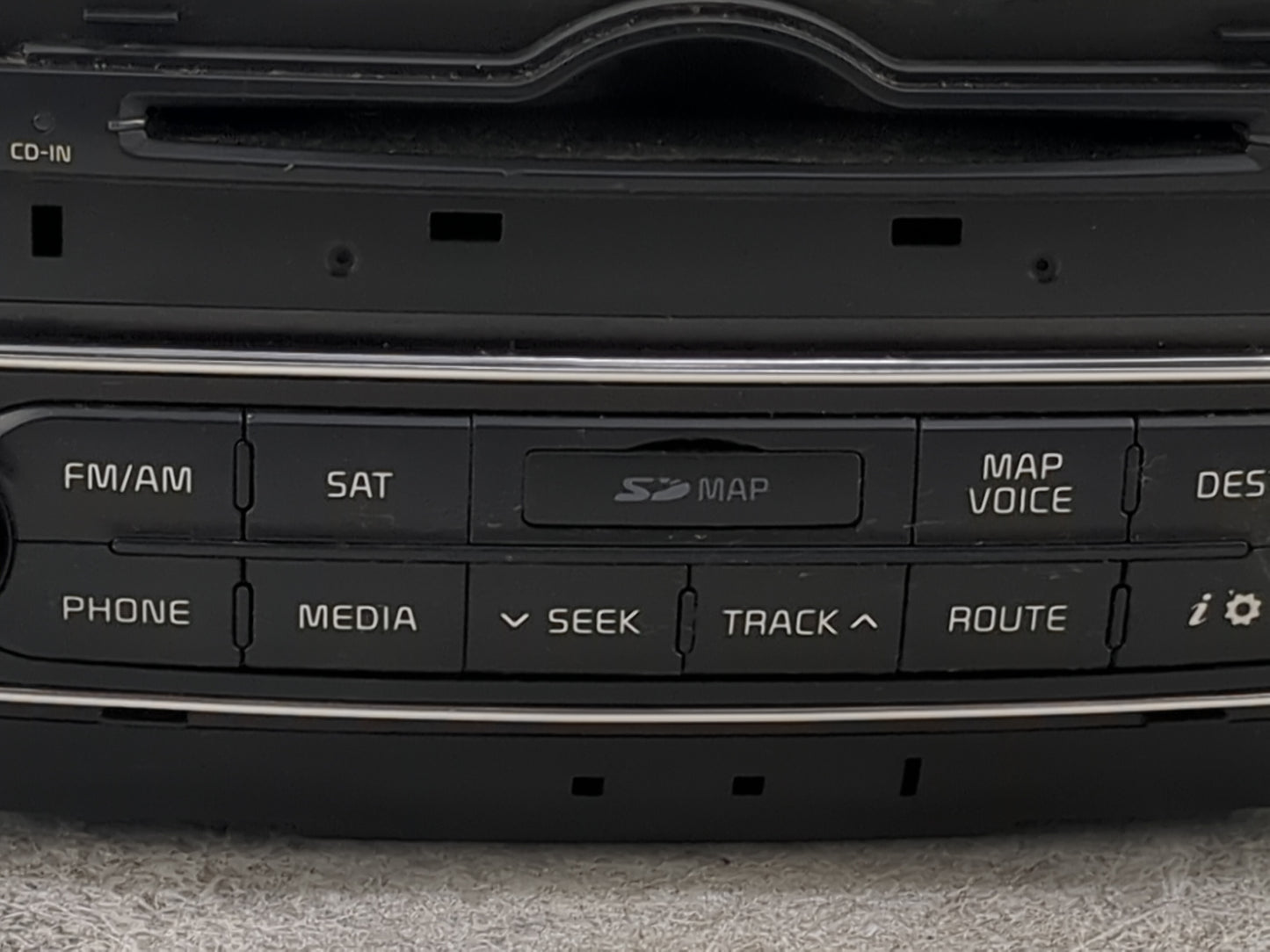2014-2015 Kia Cadenza Radio AM FM Cd Player Receiver Replacement P/N:965603R116 96560-3R116 Fits Fits 2014 2015 OEM Used Aut