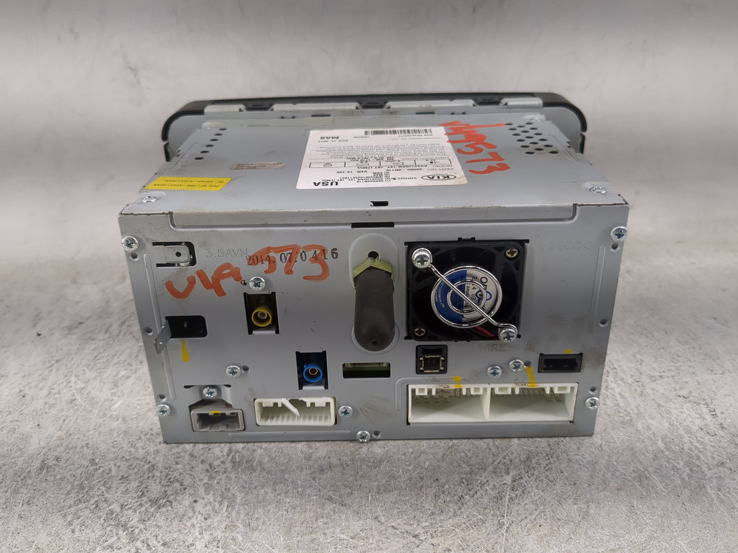 2014-2015 Kia Cadenza Radio AM FM Cd Player Receiver Replacement P/N:965603R116 96560-3R116 Fits Fits 2014 2015 OEM Used Aut