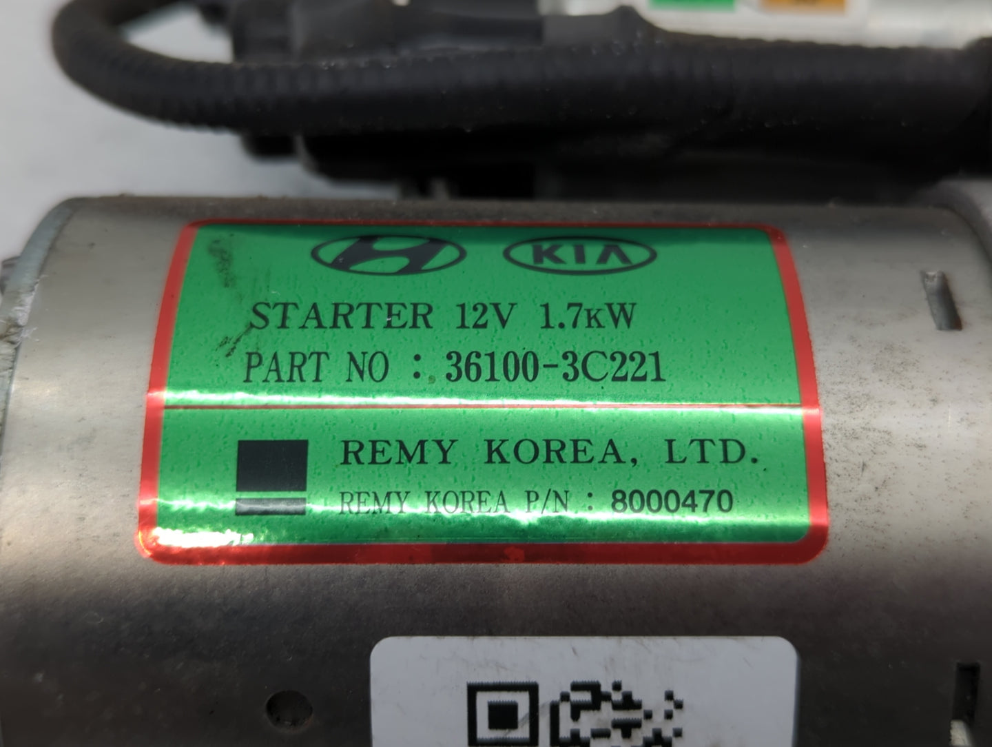 2015-2020 Kia Cadenza Car Starter Motor Solenoid OEM P/N:36100-3C221 Fits Fits 2015 2016 2017 2018 2019 2020 OEM Used Auto P