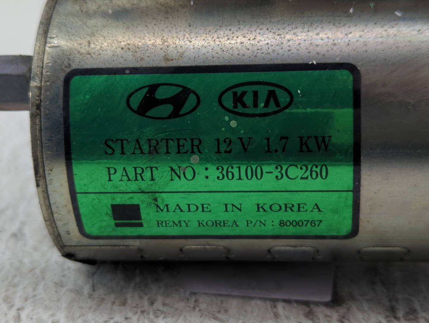 2015-2020 Kia Cadenza Car Starter Motor Solenoid OEM P/N:36100-3C260 Fits Fits 2015 2016 2017 2018 2019 2020 OEM Used Auto P