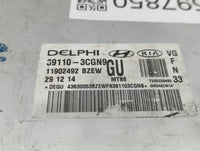 2014-2016 Kia Cadenza PCM Engine Control Computer ECU ECM PCU OEM P/N:39110-3CGN9 Fits Fits 2014 2015 2016 OEM Used Auto Par