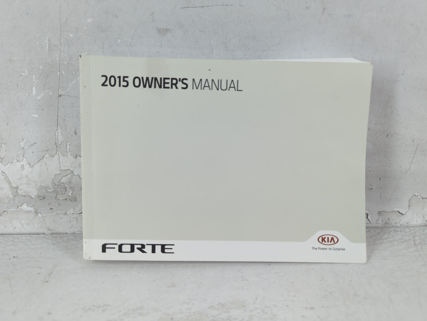 2015 Kia Forte Owners Manual Book Guide P/N:FA7O-EU47F OEM Used Auto Parts - Oemusedautoparts1.com