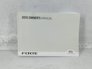 2015 Kia Forte Owners Manual Book Guide P/N:FA7O-EU47F OEM Used Auto Parts - Oemusedautoparts1.com
