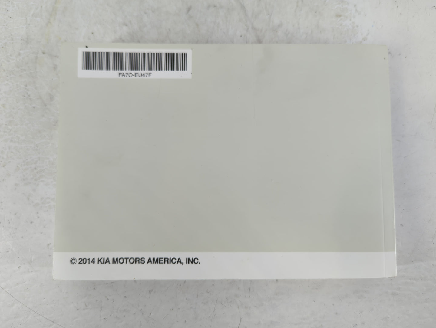 2015 Kia Forte Owners Manual Book Guide P/N:FA7O-EU47F OEM Used Auto Parts - Oemusedautoparts1.com