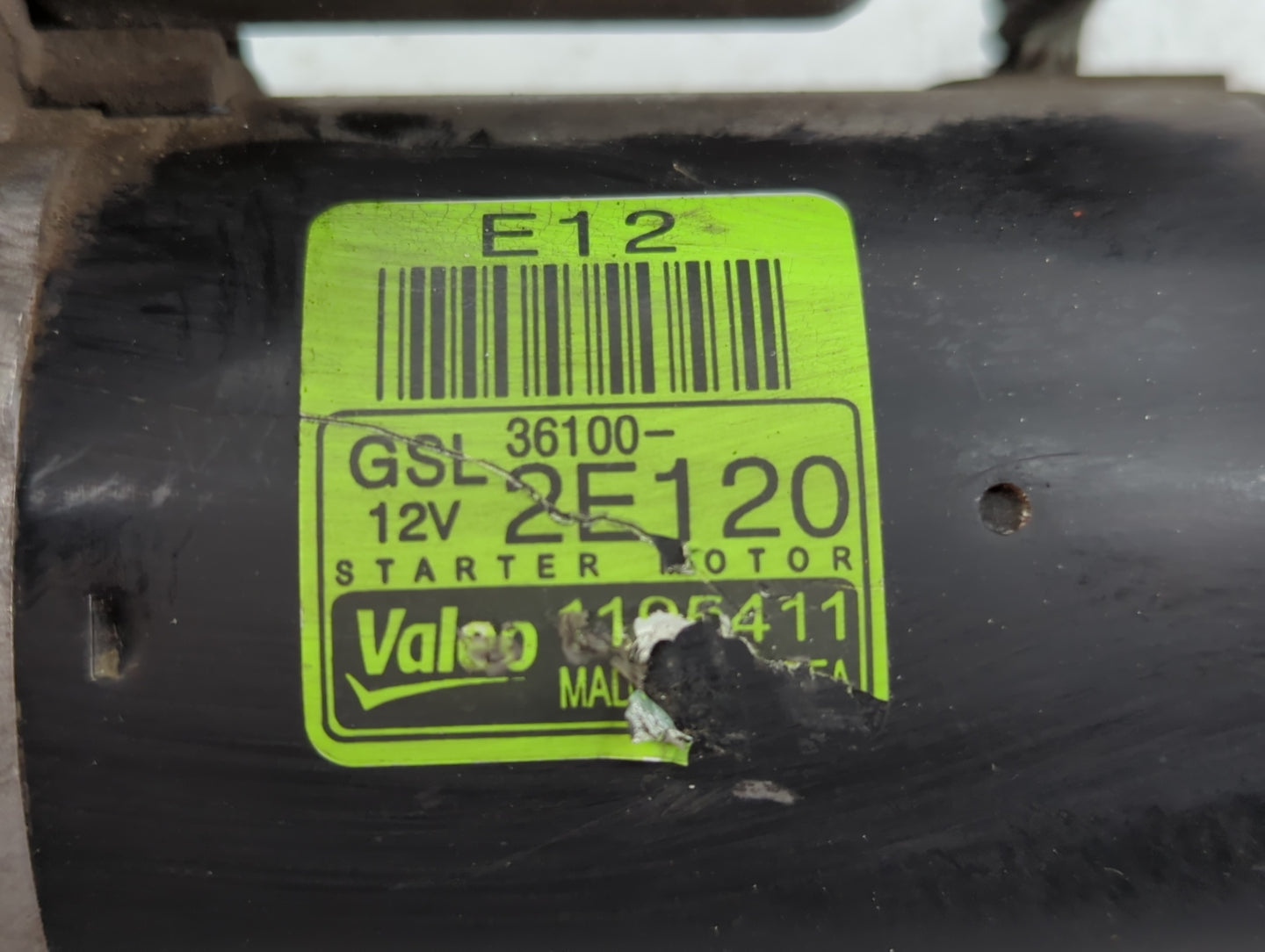 2014-2016 Kia Forte Car Starter Motor Solenoid OEM P/N:36100-2E120 1195411 Fits Fits 2012 2013 2014 2015 2016 OEM Used Auto 