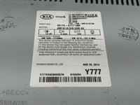 2014-2016 Kia Forte Radio AM FM Cd Player Receiver Replacement P/N:96170-A7771WK Fits Fits 2014 2015 2016 OEM Used Auto Part