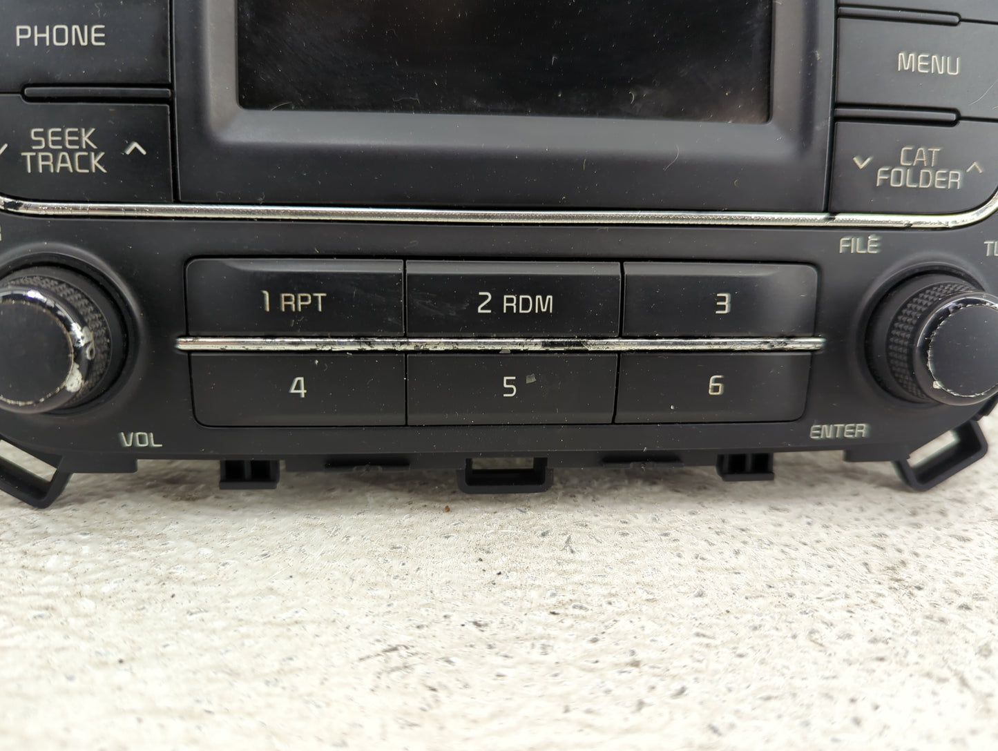 2014-2016 Kia Forte Radio AM FM Cd Player Receiver Replacement P/N:96170-A7171WK AM1A1A7AN, 8V Fits Fits 2014 2015 2016 OEM 