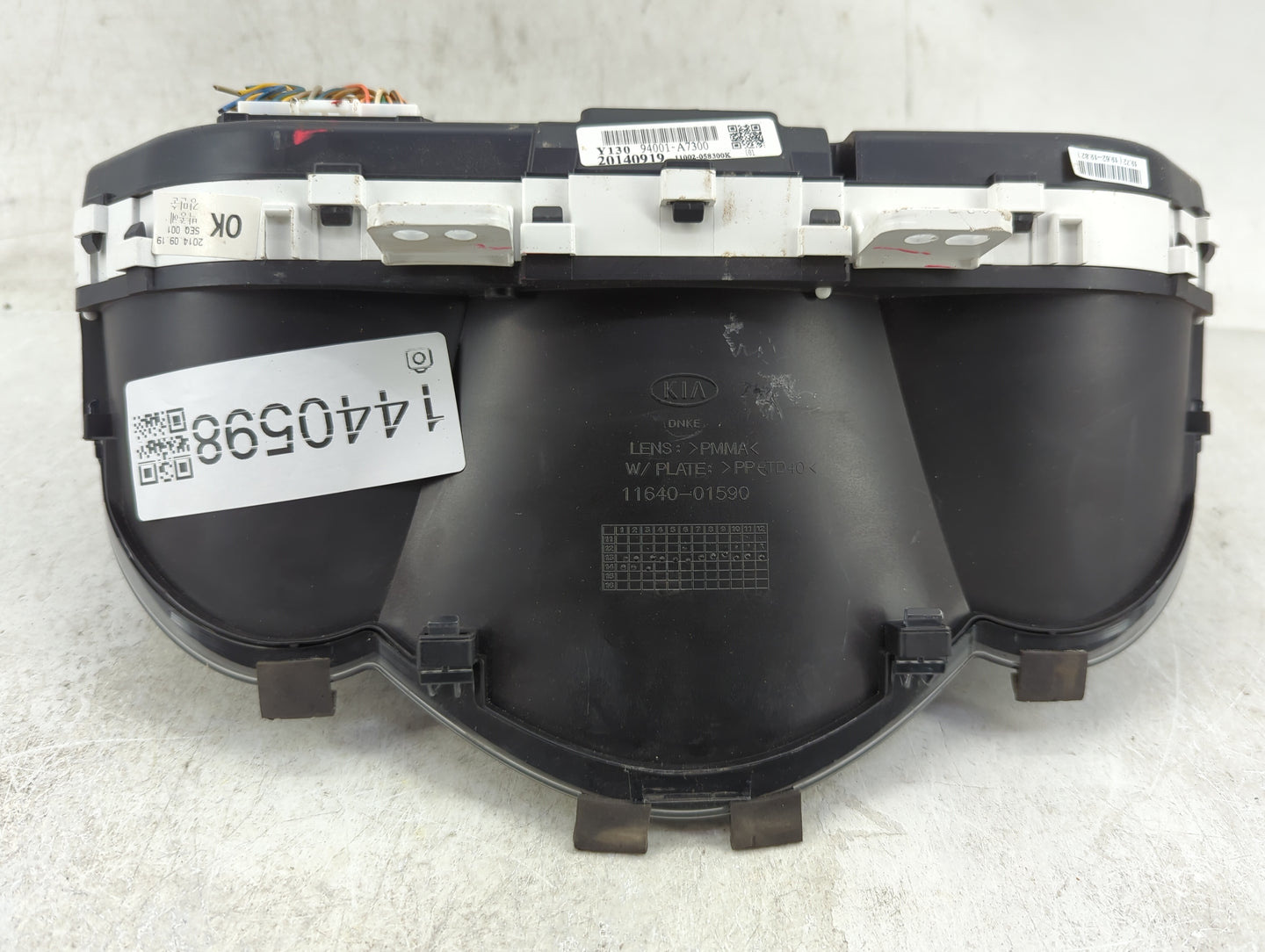 2014-2016 Kia Forte Instrument Cluster Speedometer Gauges P/N:94001-A7300 11002-058300K Fits Fits 2014 2015 2016 OEM Used Au