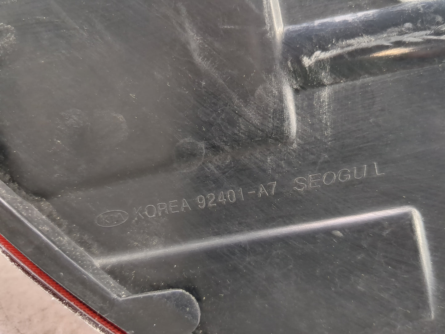 2014-2017 Kia Forte Tail Light Assembly Driver Left OEM P/N:92401-A7 Fits Fits 2014 2015 2016 2017 OEM Used Auto Parts - Oem