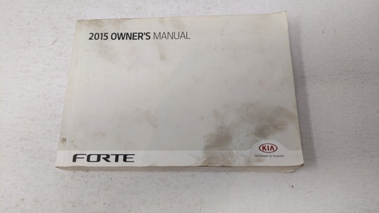 2015 Kia Forte Owners Manual Book Guide OEM Used Auto Parts - Oemusedautoparts1.com
