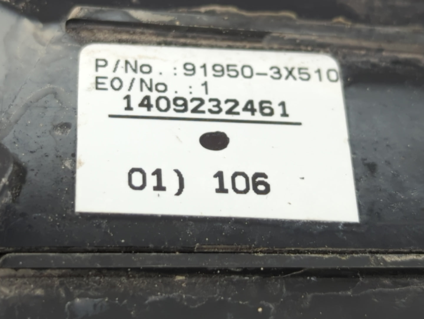 2014-2016 Kia Forte Fusebox Fuse Box Panel Relay Module P/N:91950-3X510 Fits Fits 2014 2015 2016 OEM Used Auto Parts - Oemus