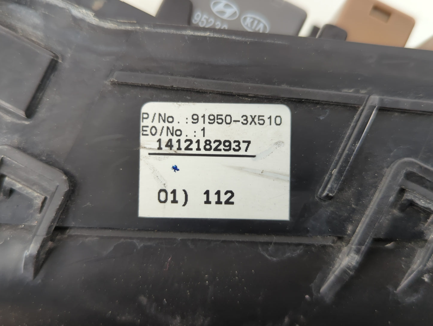 2014-2016 Kia Forte Fusebox Fuse Box Panel Relay Module P/N:91950-3X510 Fits Fits 2014 2015 2016 OEM Used Auto Parts - Oemus