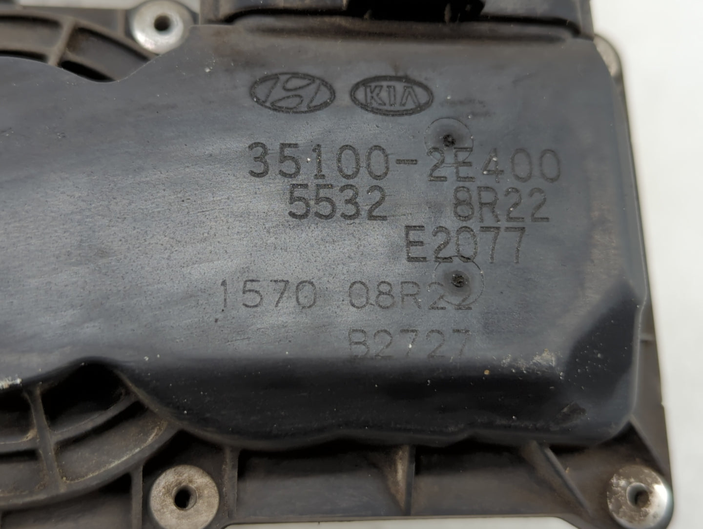 2014-2016 Kia Forte Throttle Body P/N:35100-2E400 35100-2E000 Fits Fits 2012 2013 2014 2015 2016 2018 2019 OEM Used Auto Par