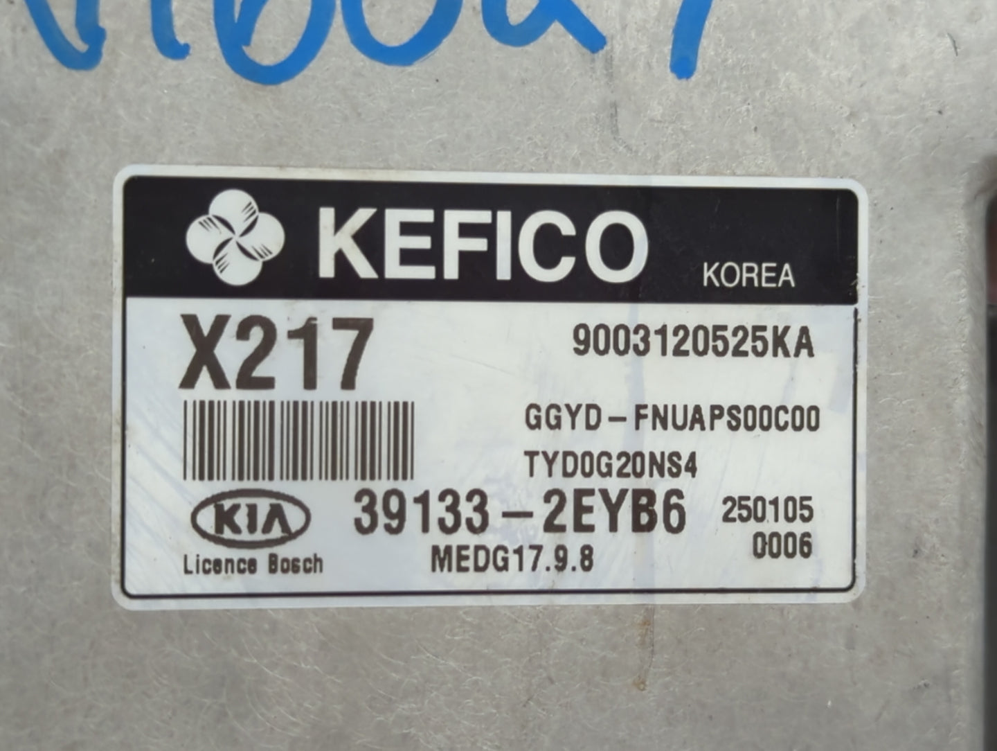 2015 Kia Forte PCM Engine Control Computer ECU ECM PCU OEM P/N:39133-2EYB4 39133-2EYB6 Fits OEM Used Auto Parts - Oemusedaut