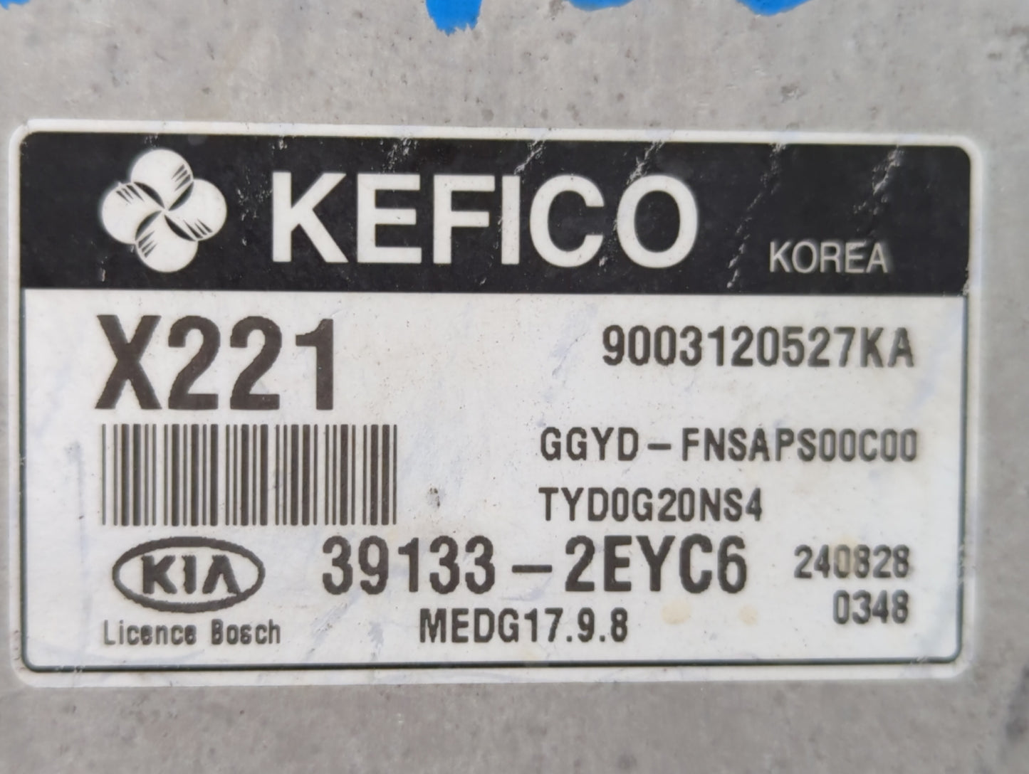 2015 Kia Forte PCM Engine Control Computer ECU ECM PCU OEM P/N:39133-2EYB6 39133-2EYC6, 39131-2EYB4 Fits OEM Used Auto Parts
