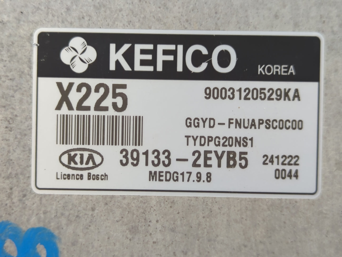 2015 Kia Forte PCM Engine Control Computer ECU ECM PCU OEM P/N:39133-2EYB5 39133-2EYB4 Fits OEM Used Auto Parts - Oemusedaut